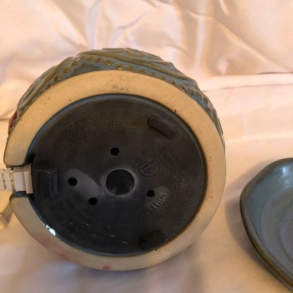 VINTAGE blue candle warmer - Picture 4 of 7